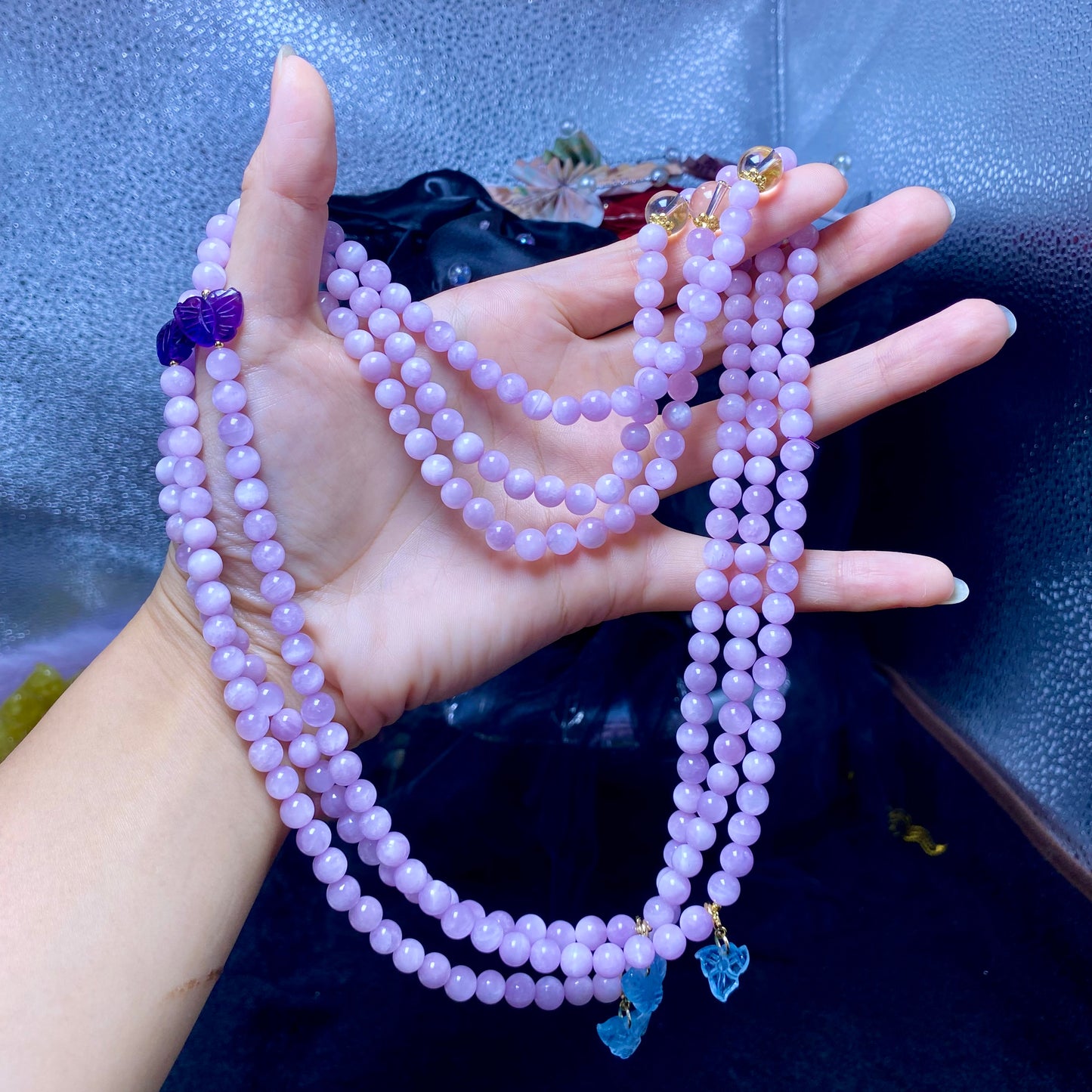 Kunzite Triple-Strand Bracelet