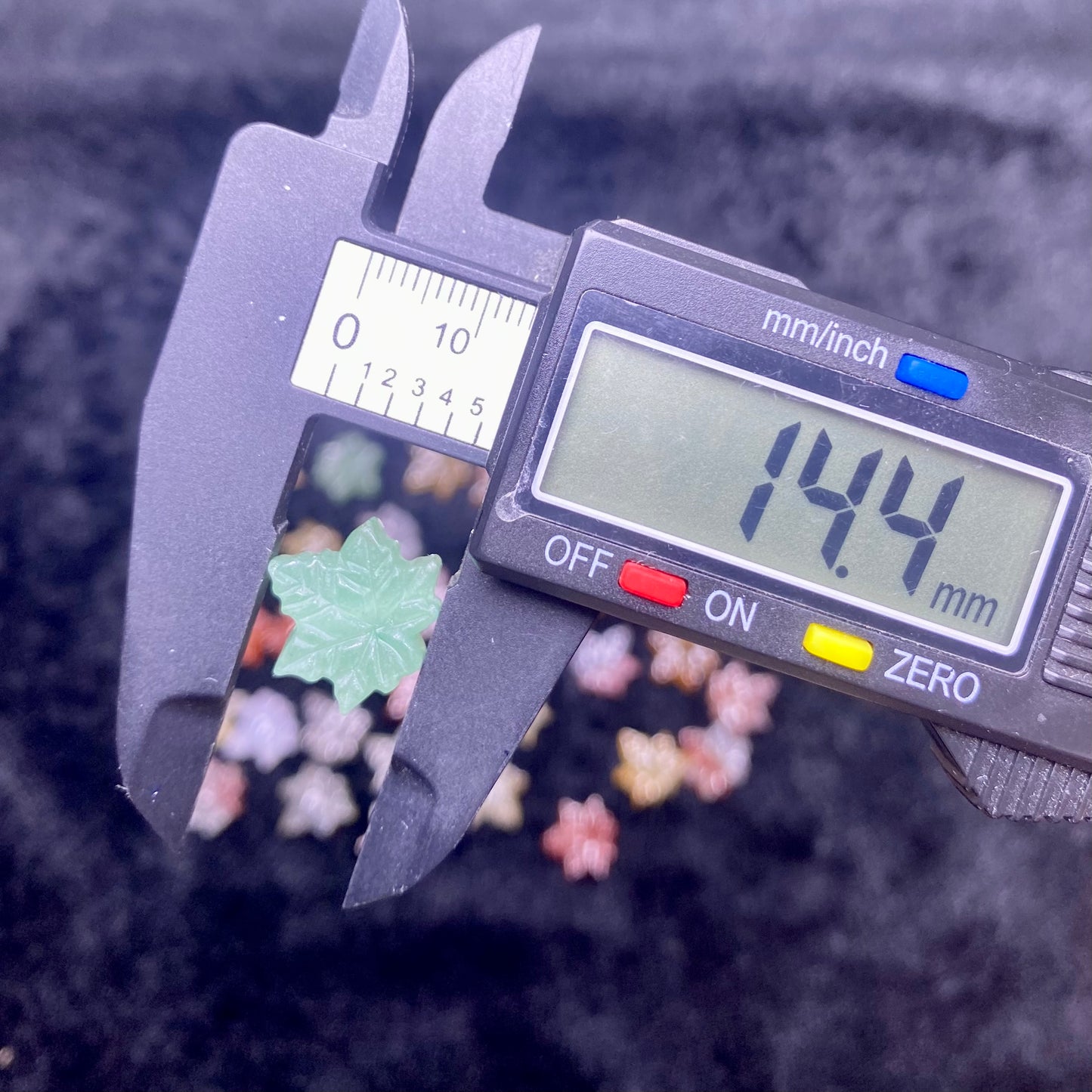 Natural Agate Maple Leaf charms