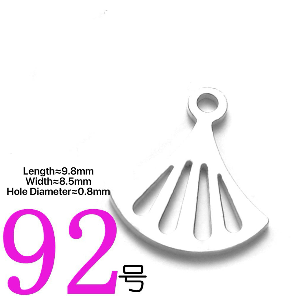 S925 Sterling Silver Fan-Shaped DIY Accessories