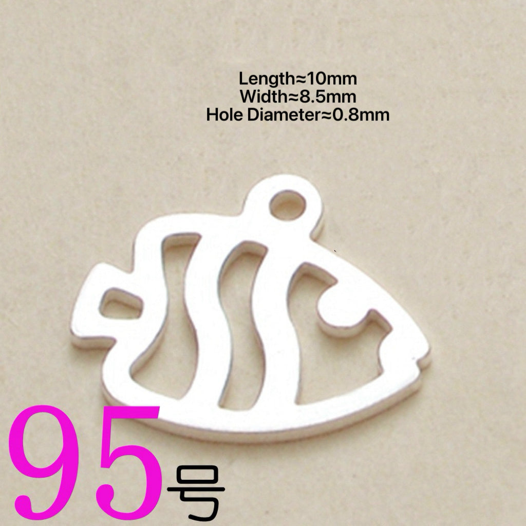 S925 Sterling Silver Cartoon Tag DIY Accessories