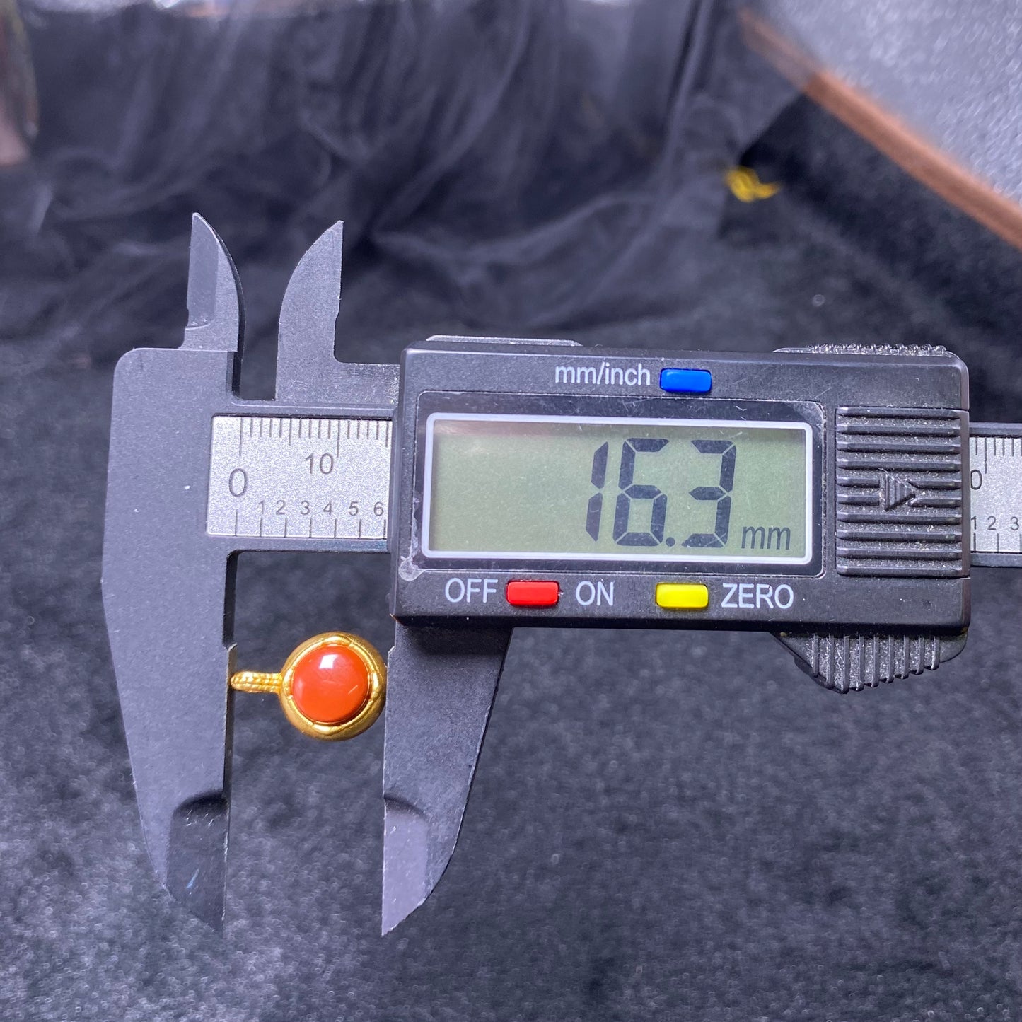 South Red Agate Buddha Pendant