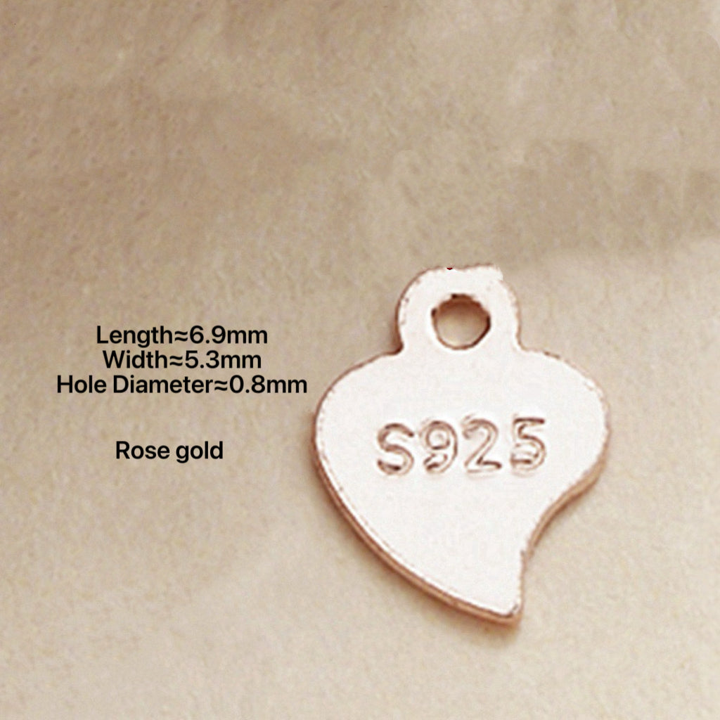 S925 Sterling Silver Extension Chain with Heart Tag Accessory