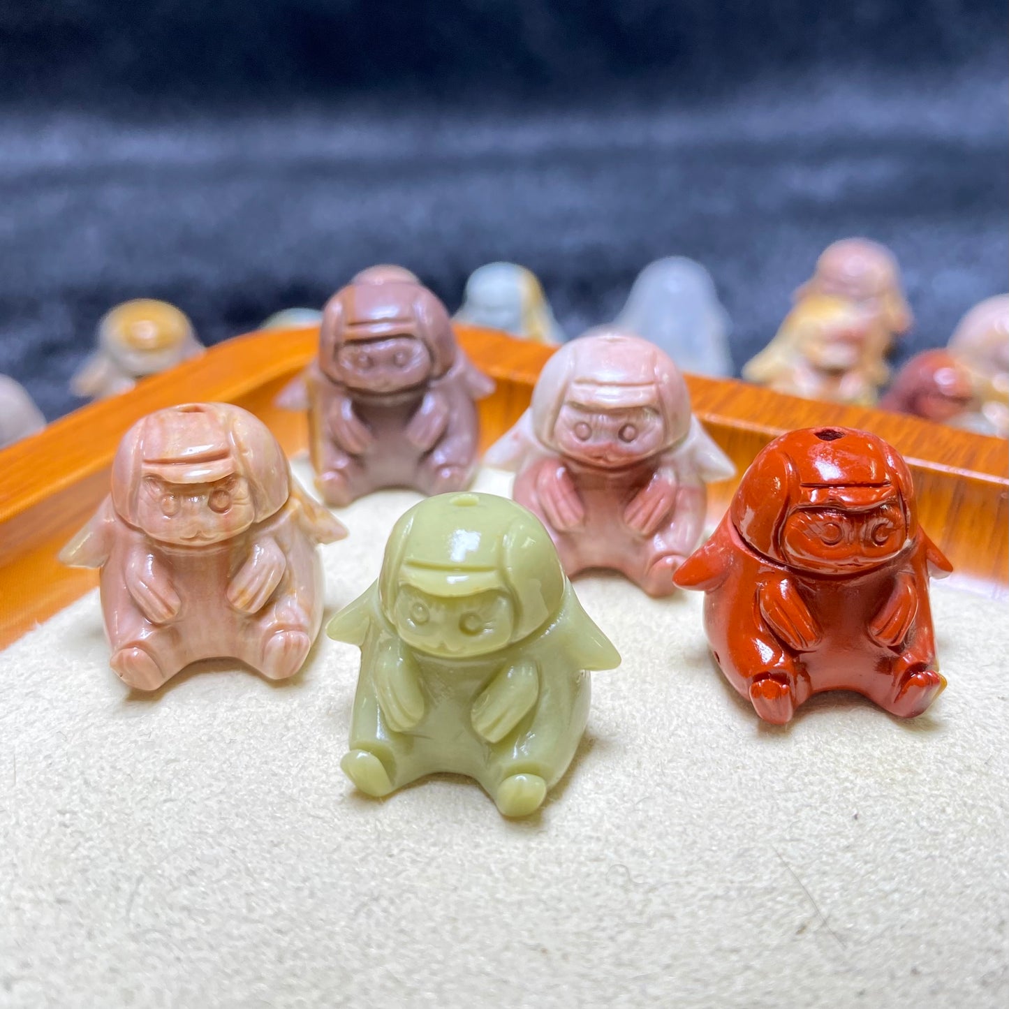 Natural Agate Carved Jewelry mofusand