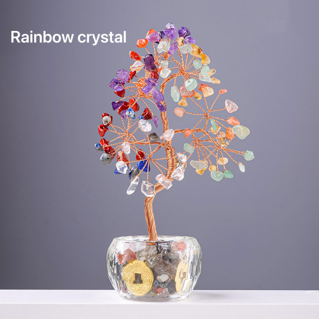 Natural Crystal Stone Money Tree