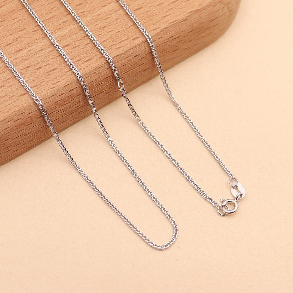S925 Sterling Silver Chopin Chain Necklace / Classic Versatile Style