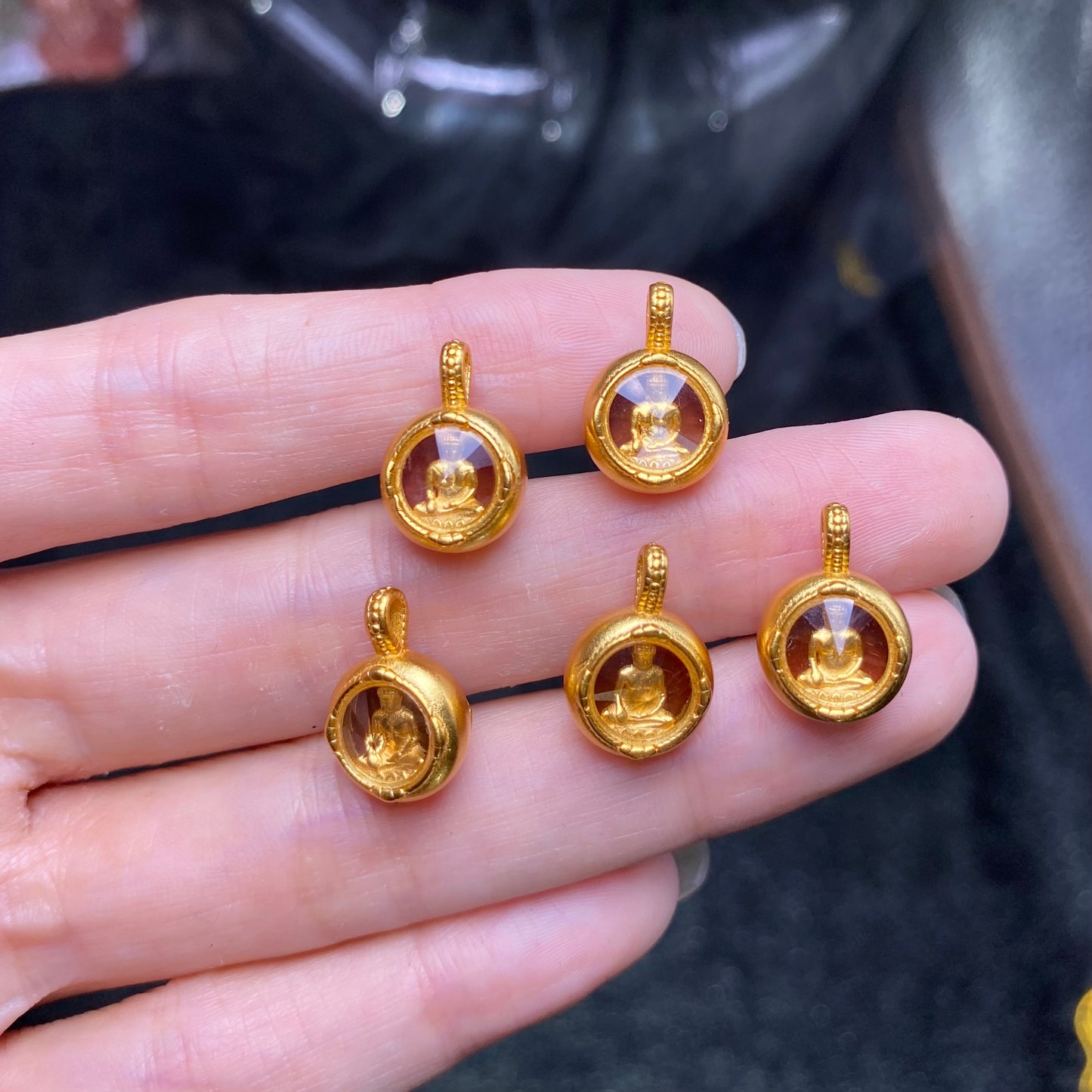 South Red Agate Buddha Pendant