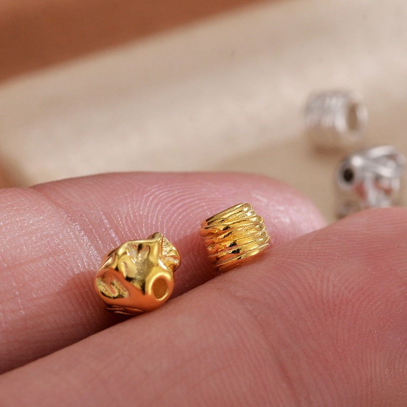 [S925] Woven Ball/ Garland Spacer Beads Handmade Bracelet Necklace Beaded Jewelry Accessories