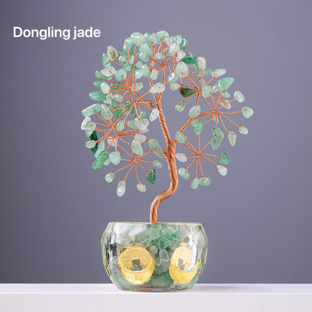 Natural Crystal Stone Money Tree