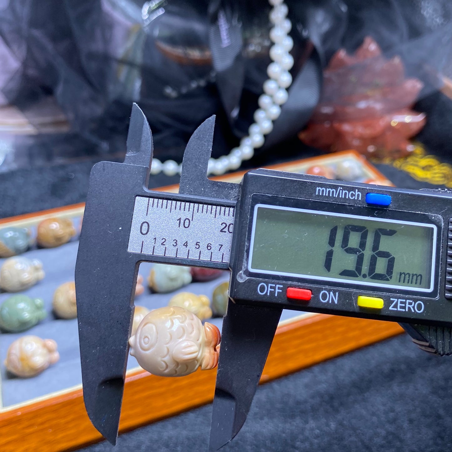 Natural Alashan Agate fish Carving Pendant