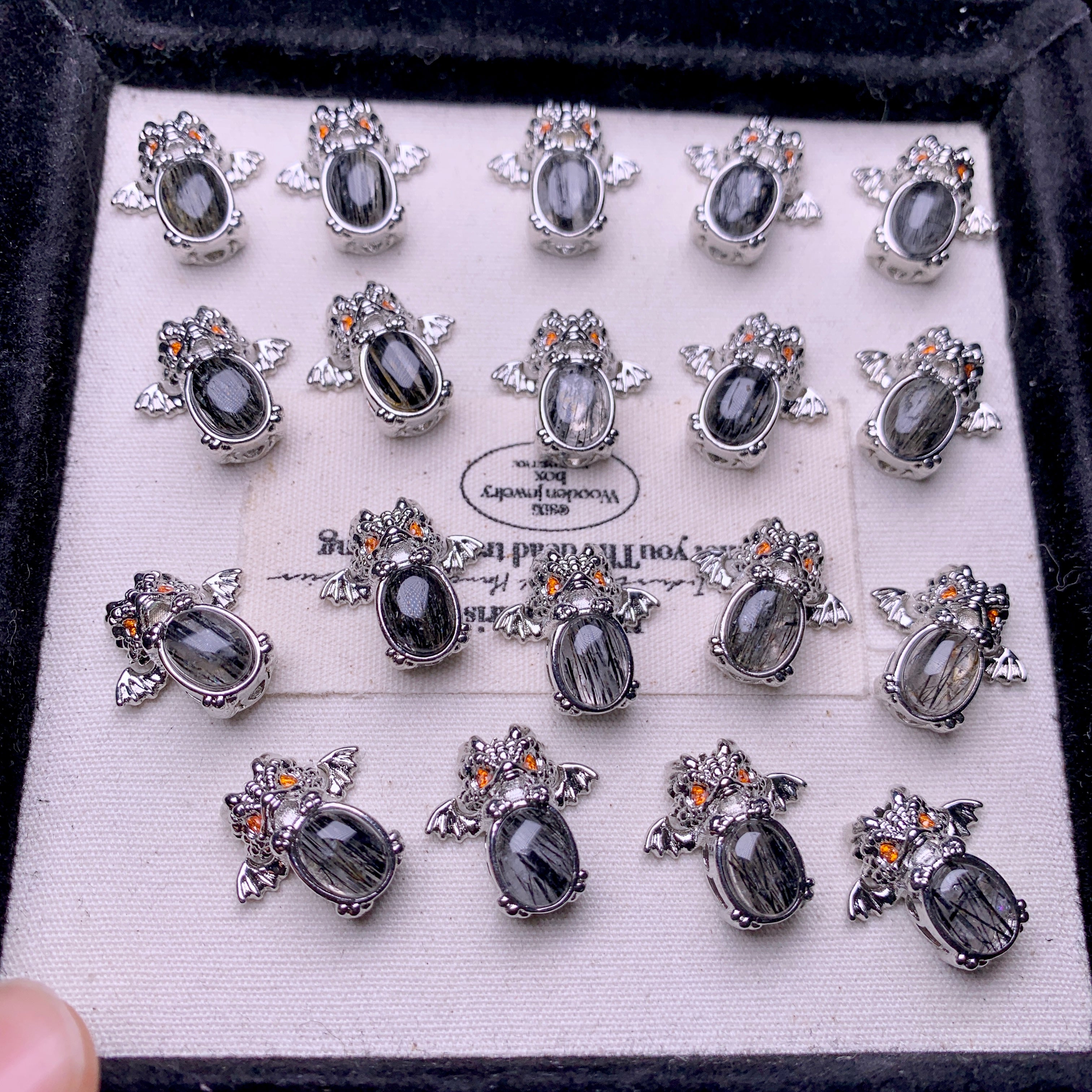 【Black Rutilated Quartz】dragon baby box 15mm+