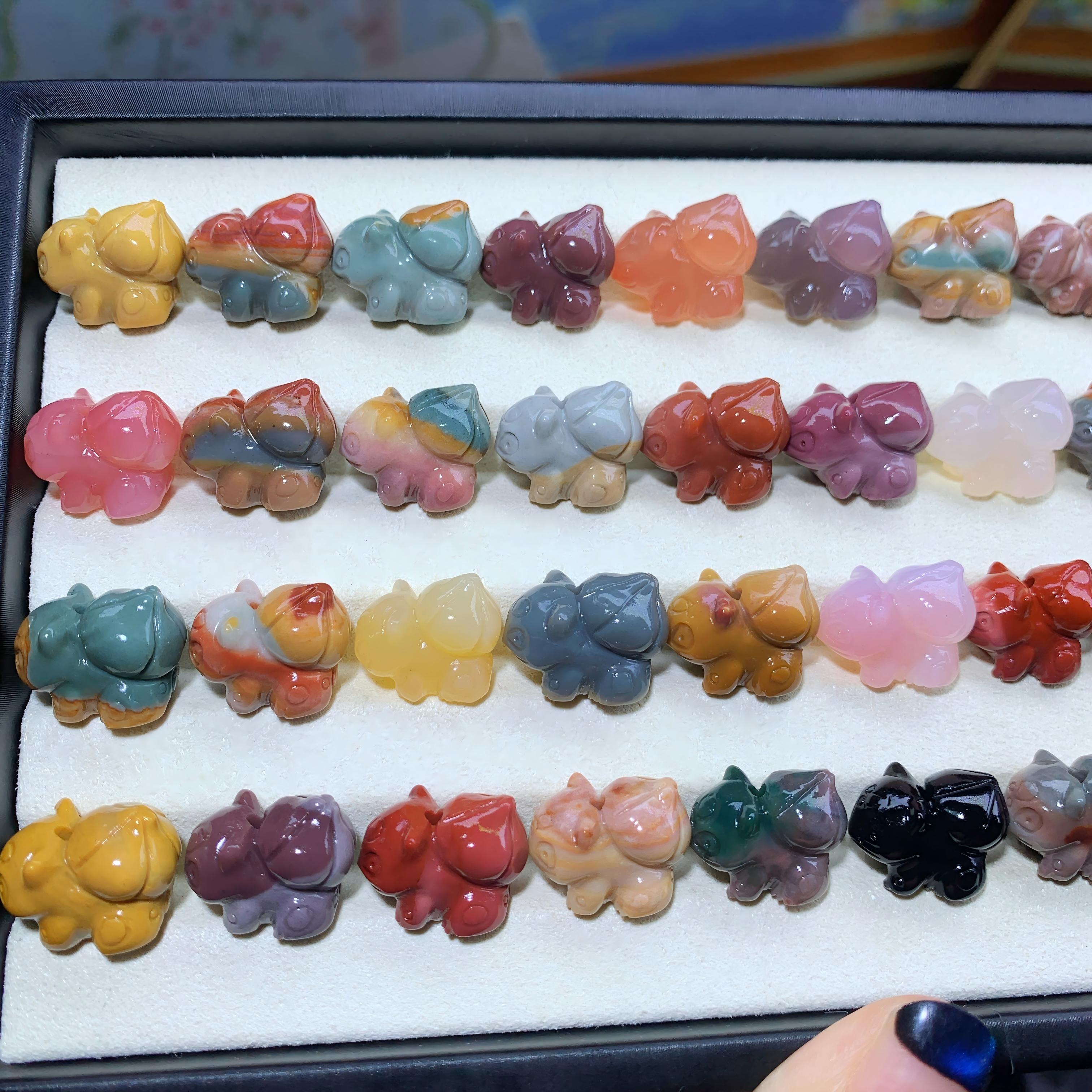 【5PCS】 Alashan Agate Bulbasaur