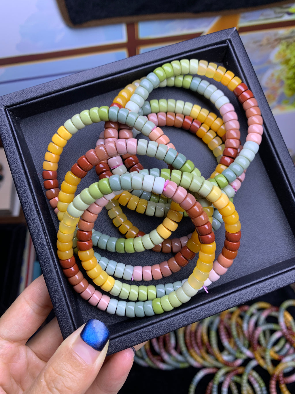 【alschzqsc】Alashan agate rainbow braclets