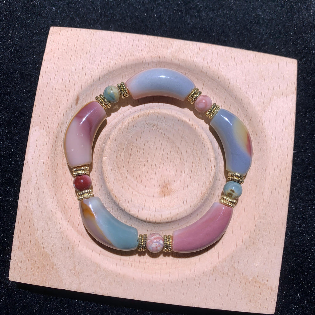【5PCS】【6PCS】 Alashan Agate Barrels