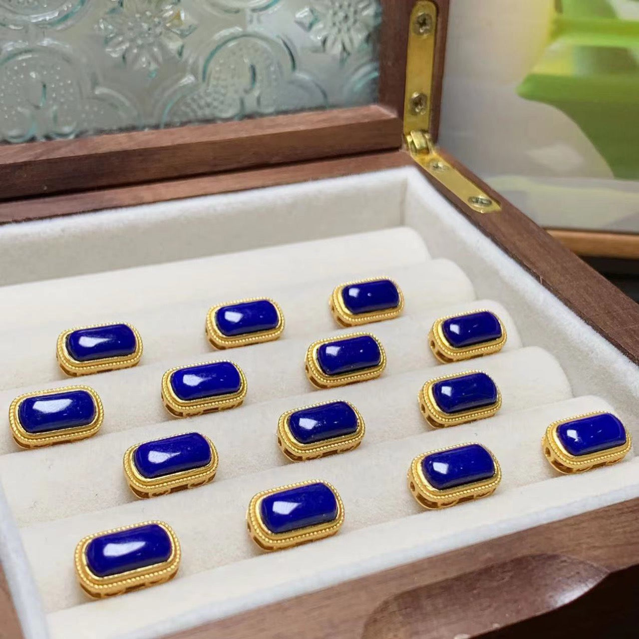 Natural Lapis Lazuli Rectangle Accessories