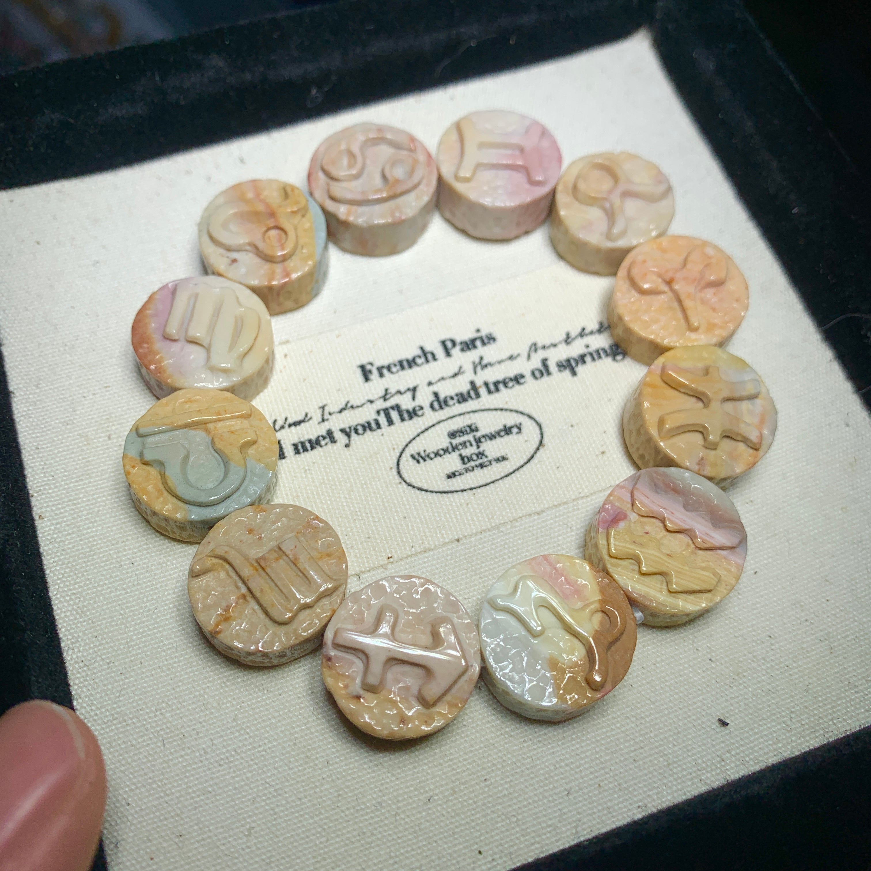 【Alashan agate bracelets】12 Zodiac Signs 12星座手串