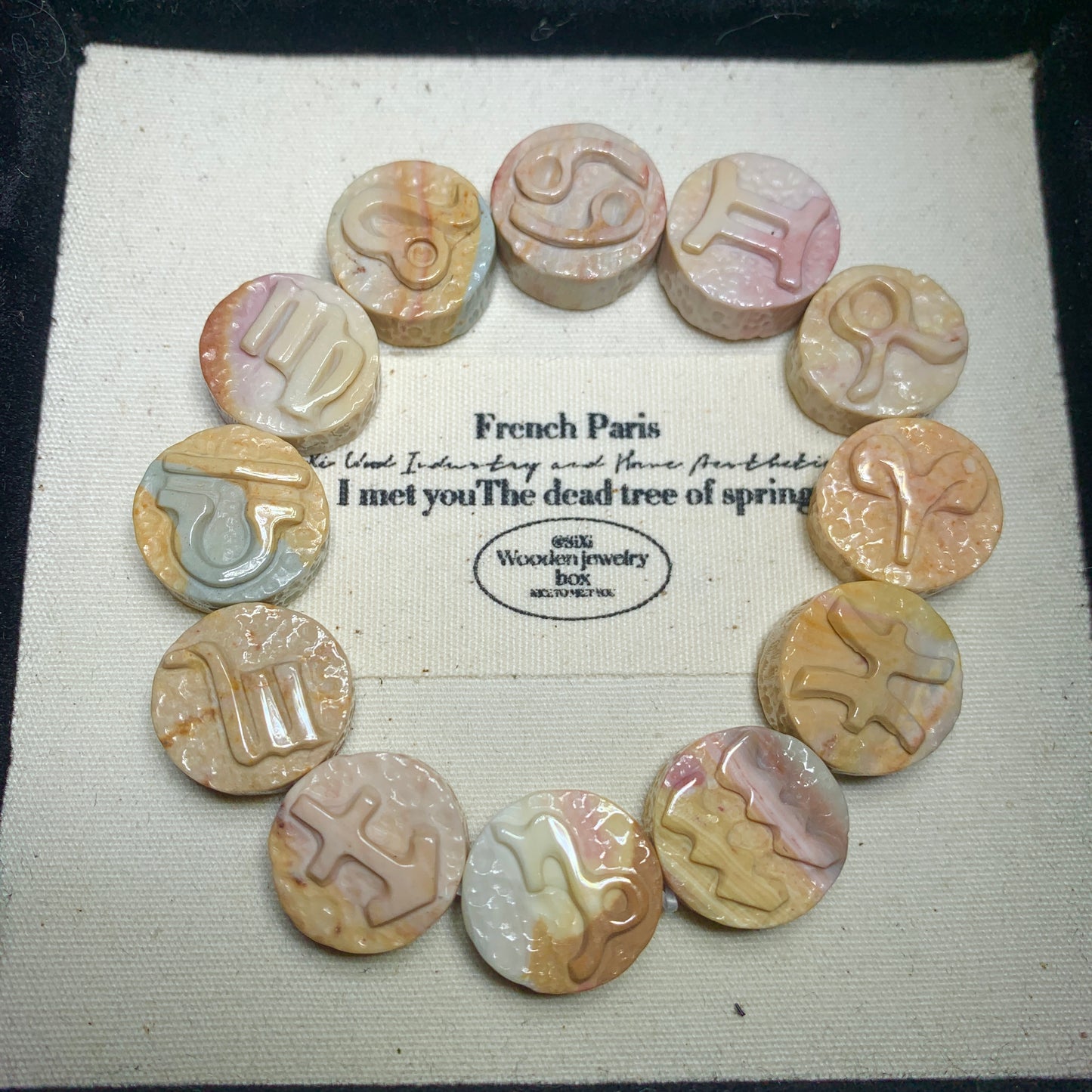 【Alashan agate bracelets】12 Zodiac Signs 12星座手串