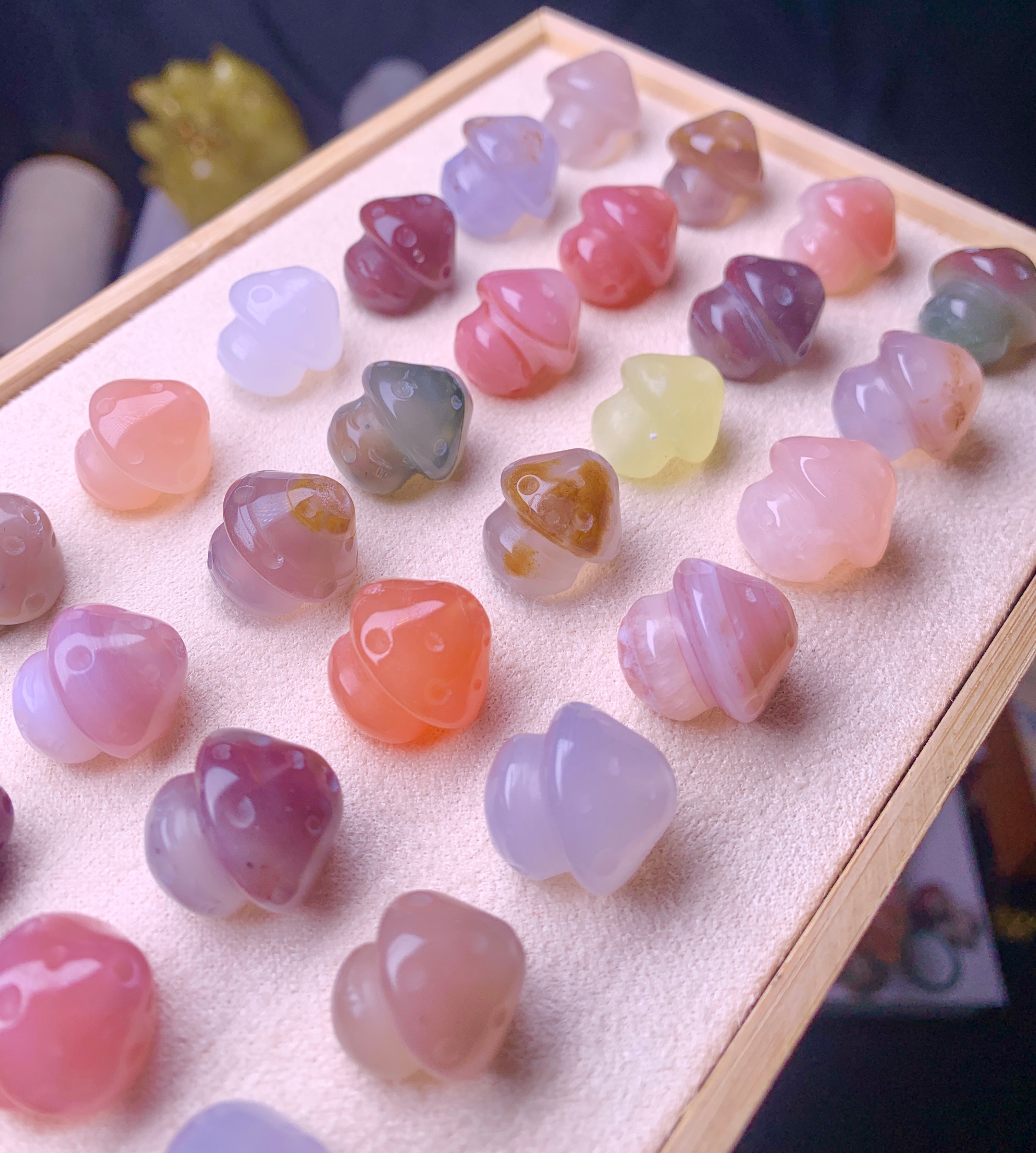 【Alashan Agate】 Jelly Mushroom