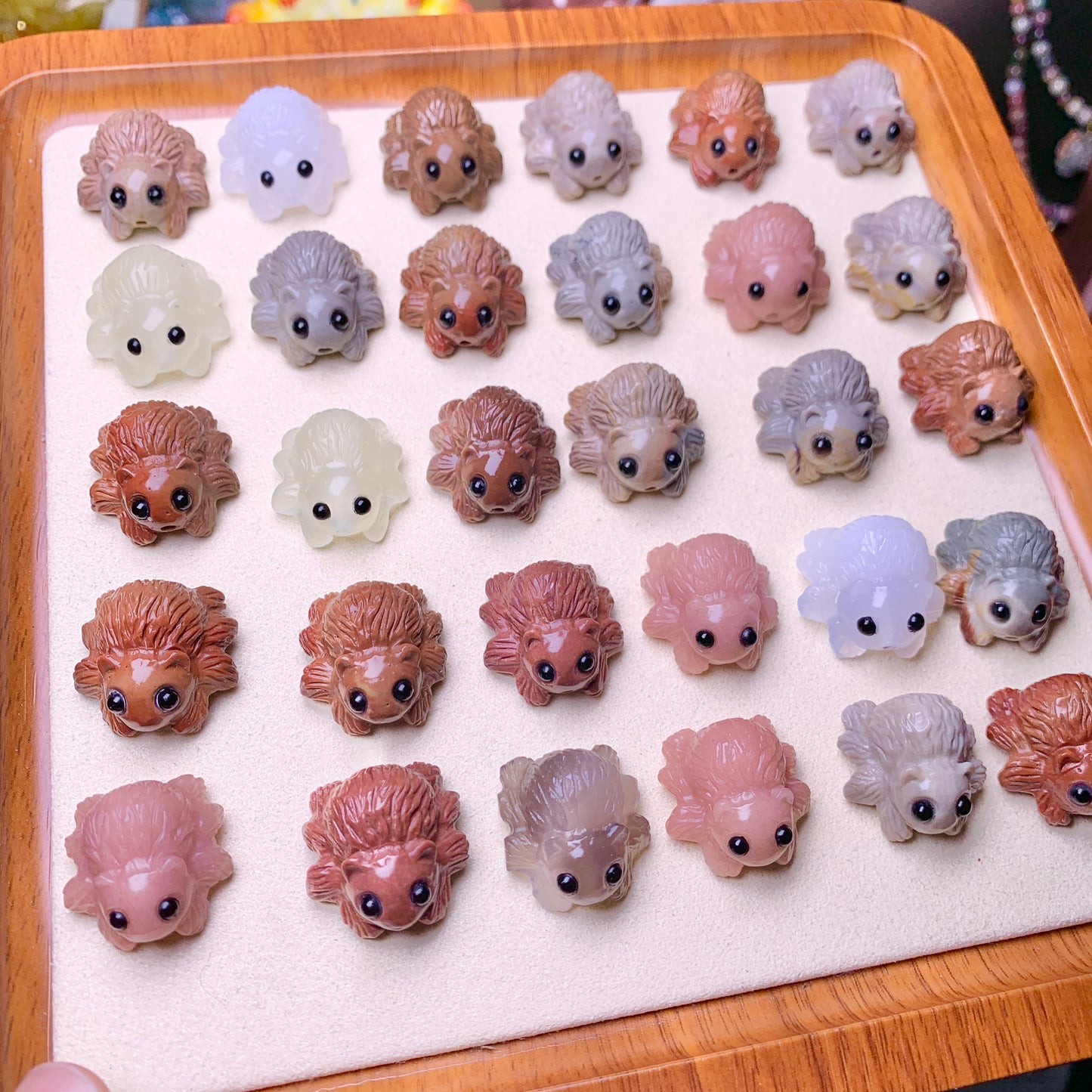 【Alashan Agate】  Halloween Spiders