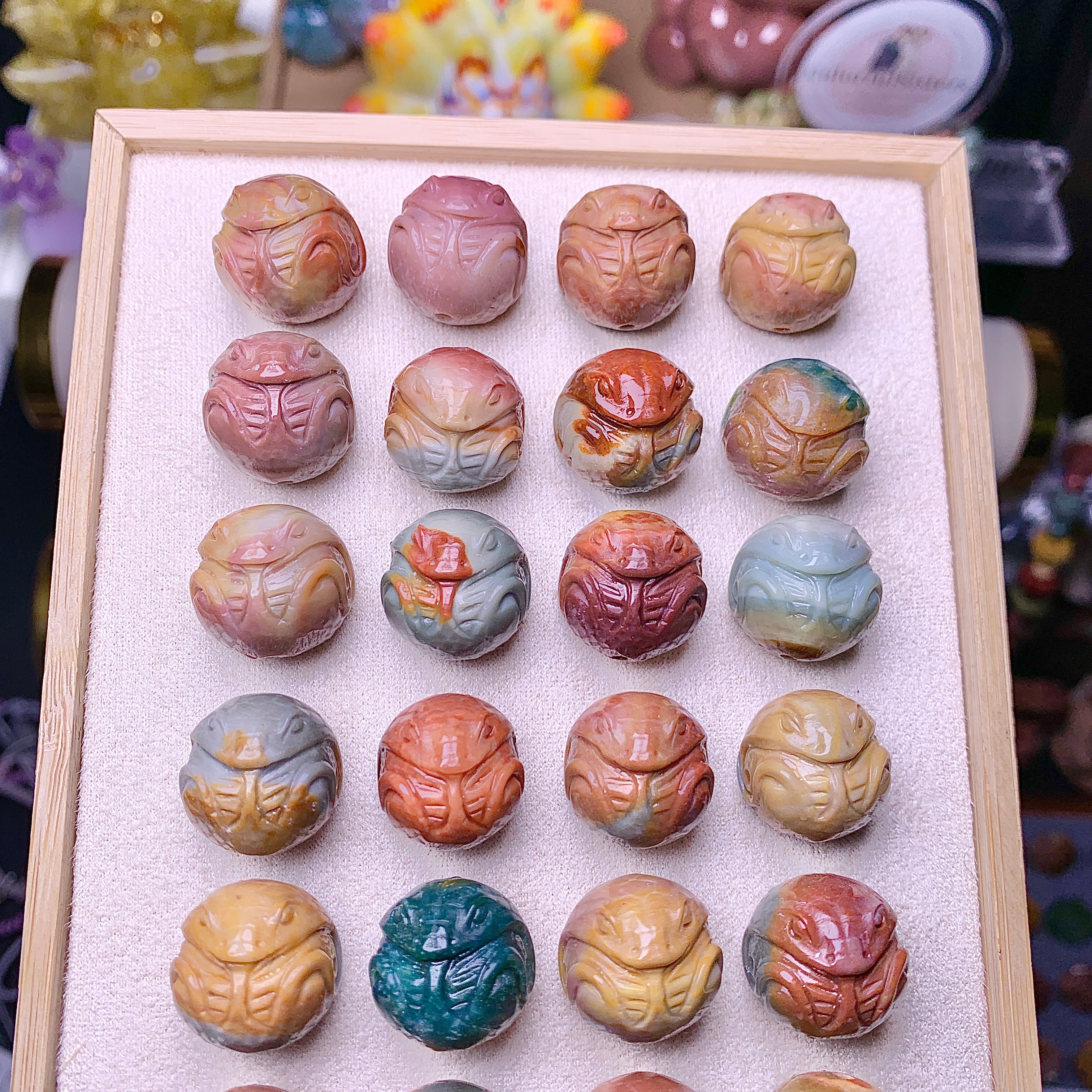 【Alashan Agate】 Snakehead bead