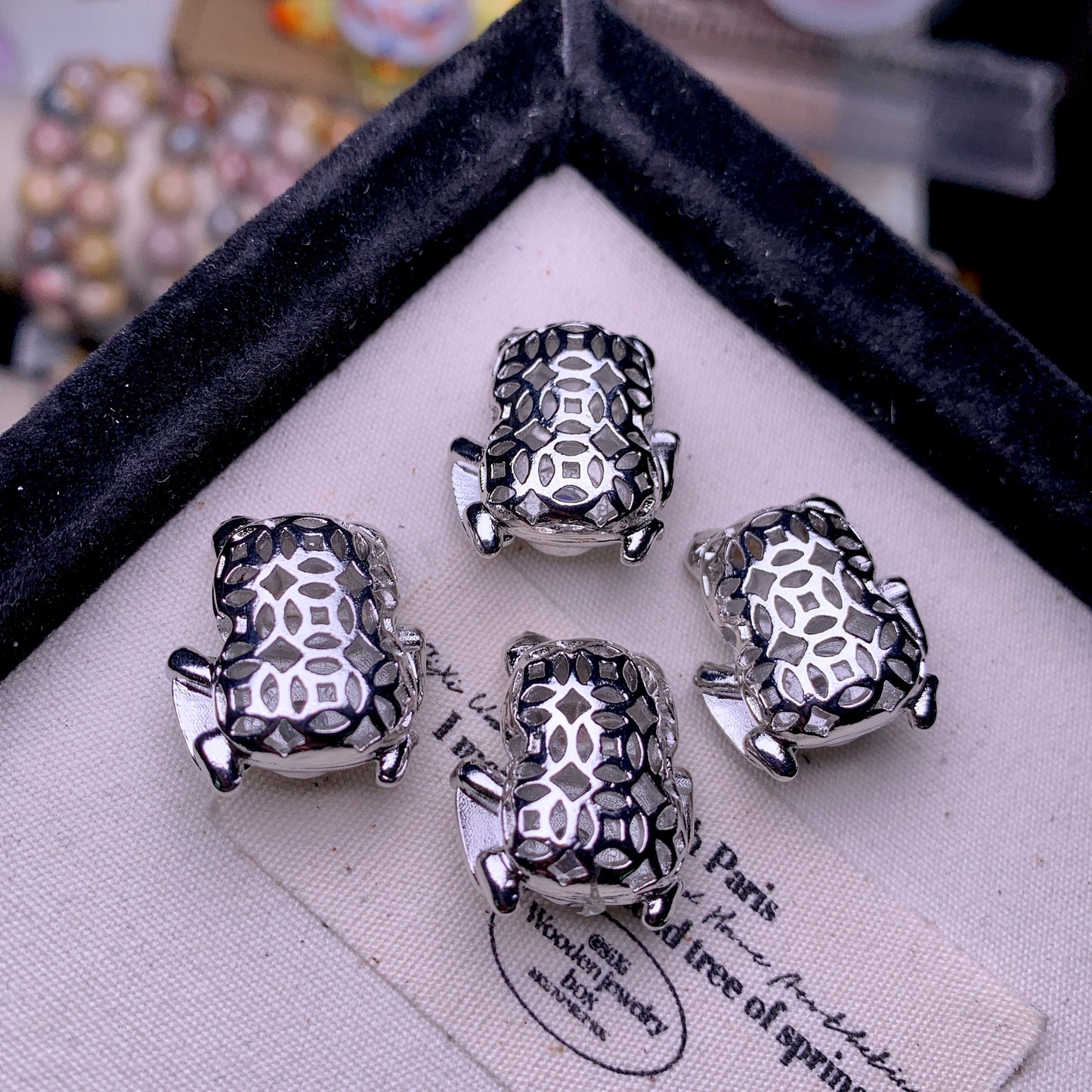 【Labradorite】Lucky Cat Box