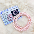 【Queen Conch】Unnatural 3 circles Bracelet (beads pressed from queen shell powder)