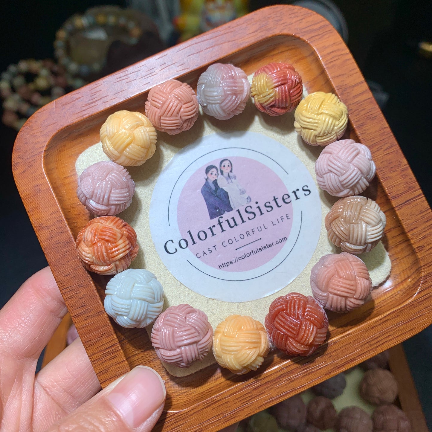 Alashan agate hand carved wool ball beads 【charge by weight 】