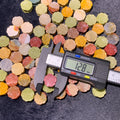 Natural Alashan Agate Double Sided Flower charms