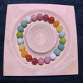 【als-br23】Alashan Agate Rainbow bracelets 8mm,9mm,10mm,11mm
