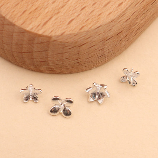 S925 Sterling Silver Flower Pendant