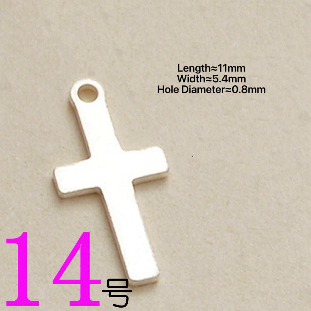 S925 Sterling Silver Cross DIY Accessories