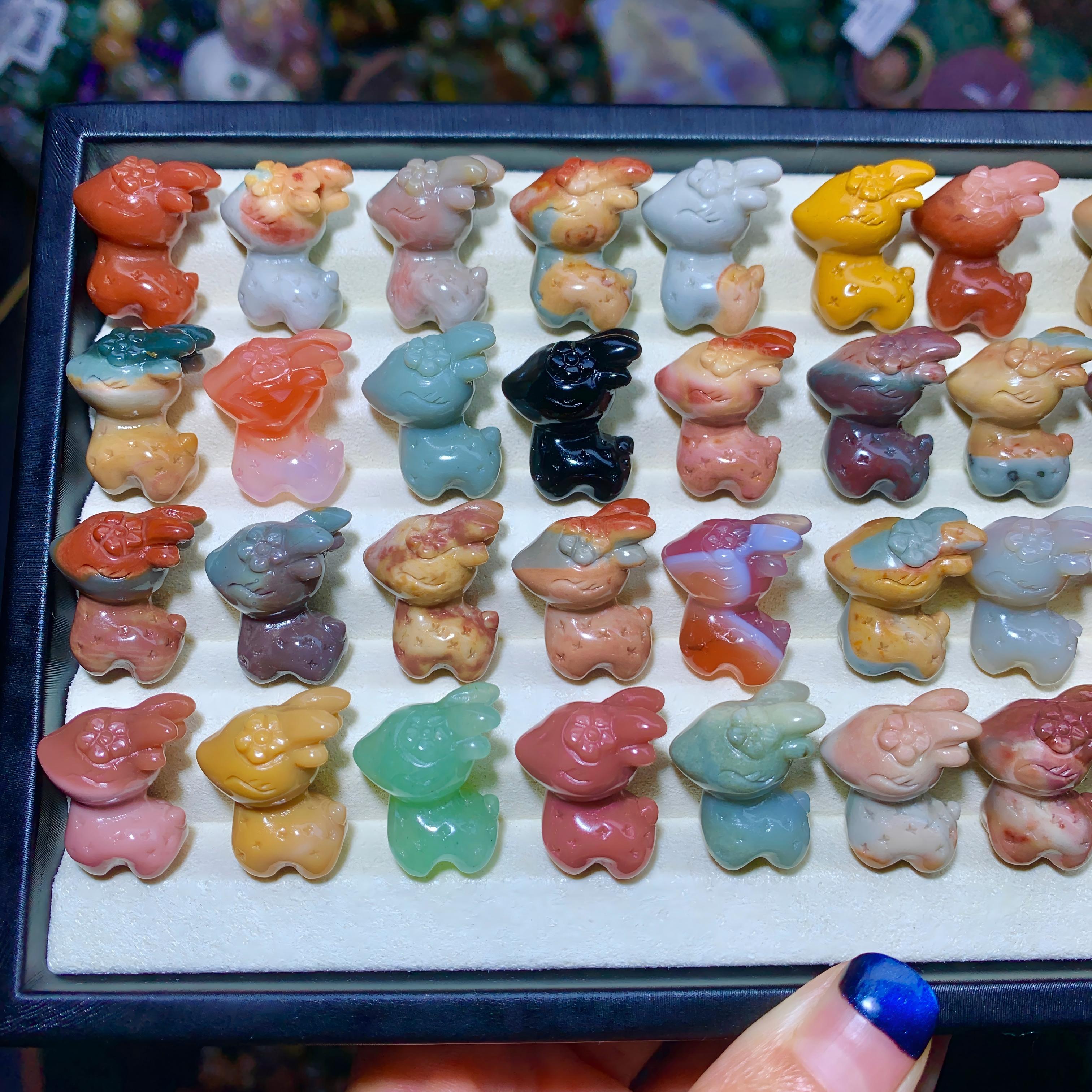 【5PCS】Alashan Agate Deer