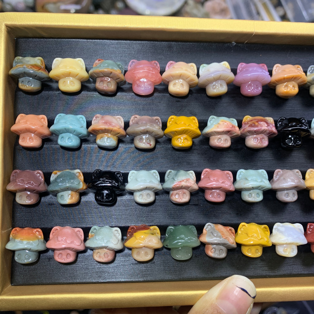 【5PCS】Alashan Agate Ghost Mushroom