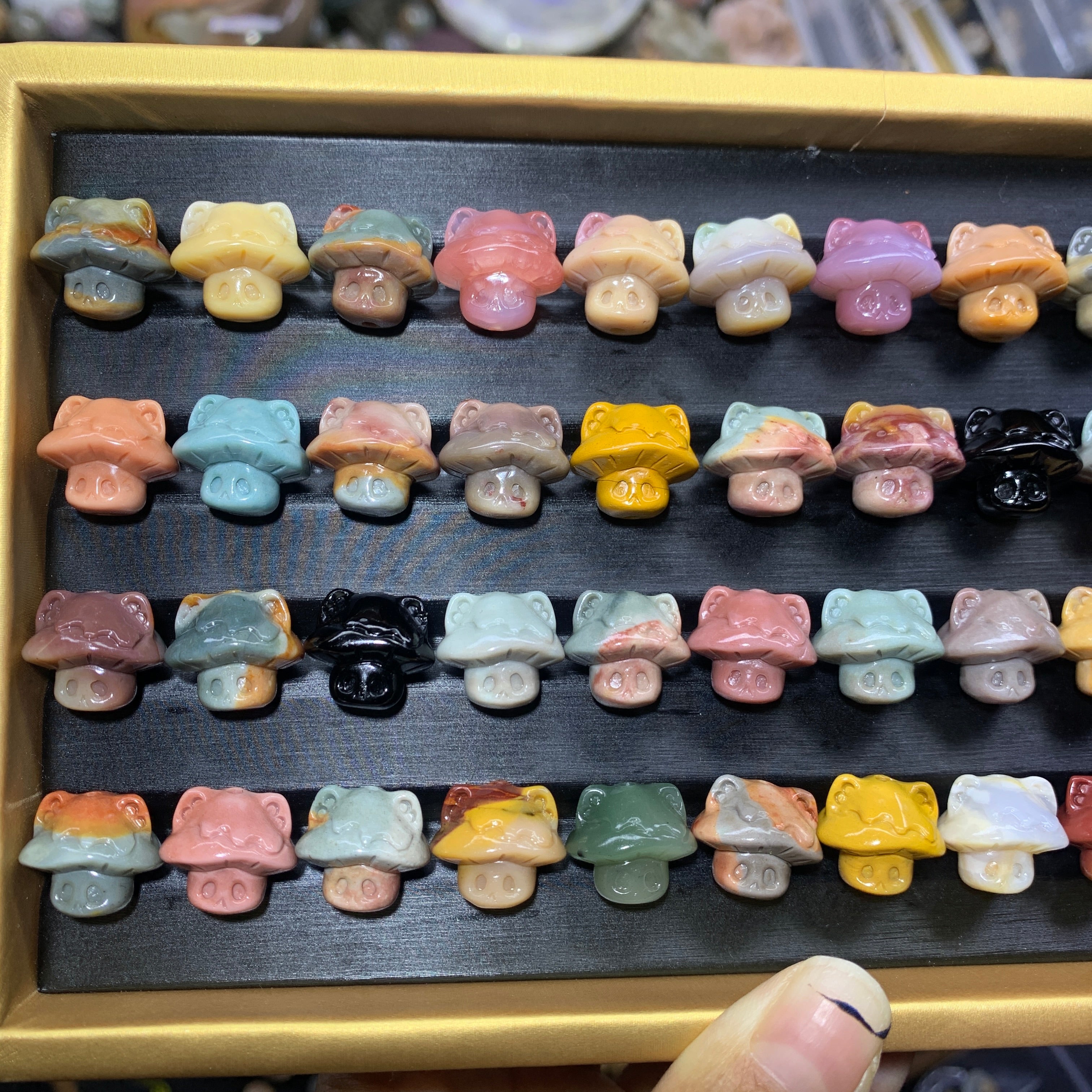 【5PCS】Alashan Agate Ghost Mushroom