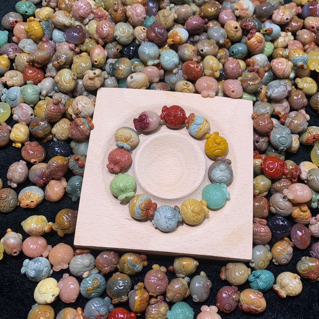 【als-ppy0604】Alashan Agate fish