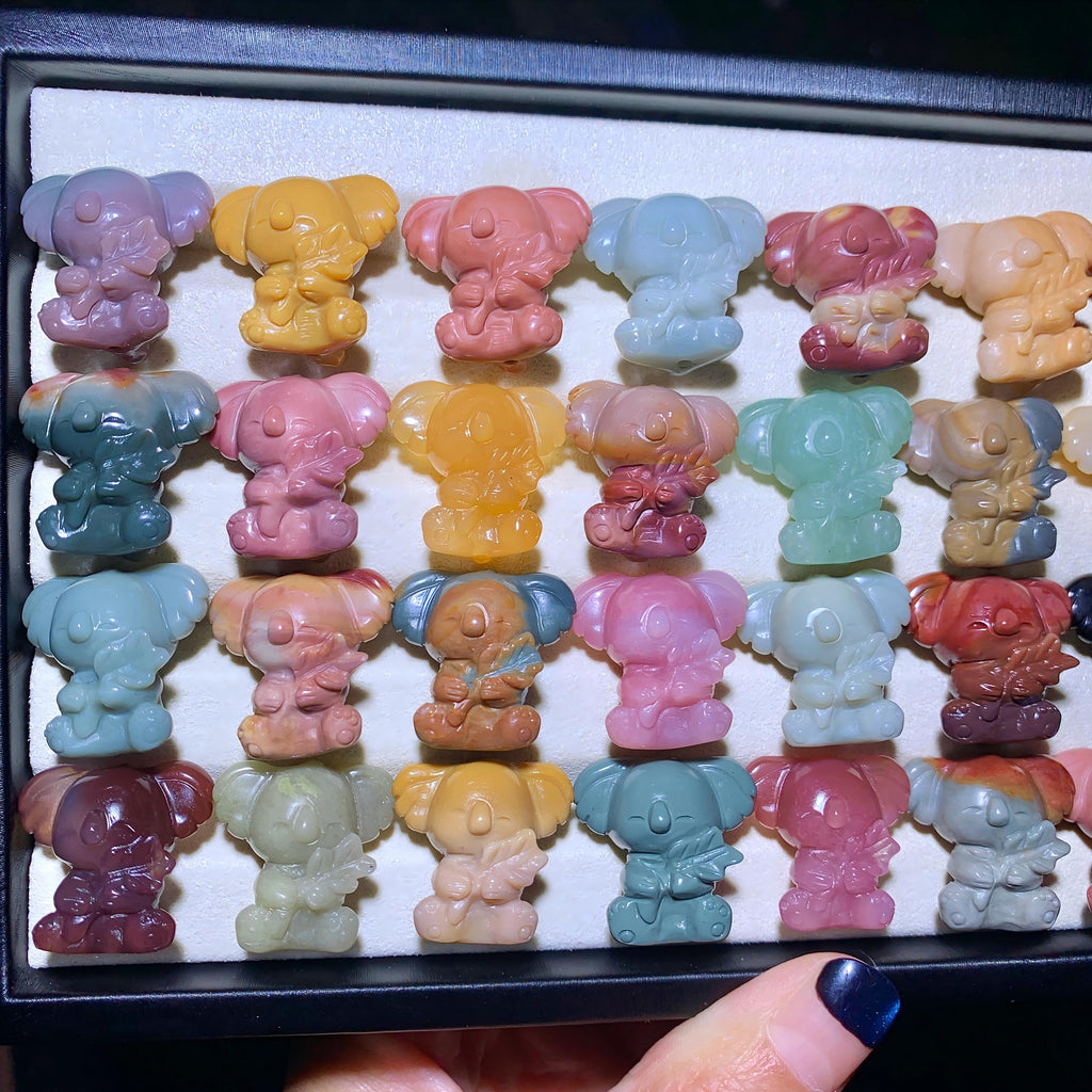 【5PCS】Alashan Agate Koala