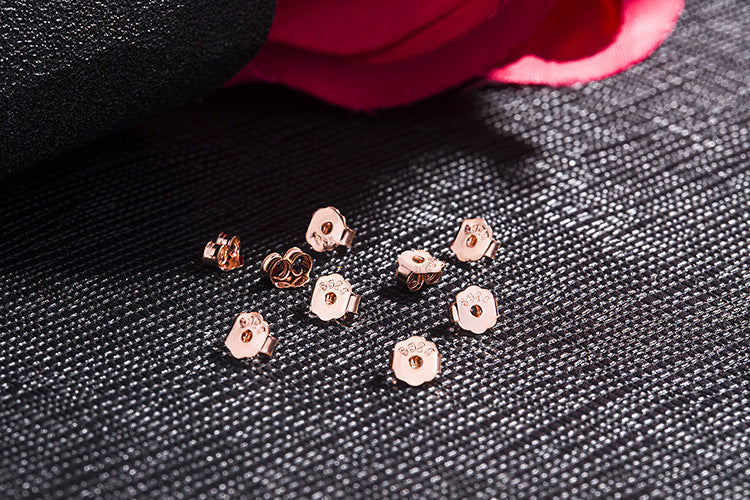 [S925] Sterling Silver Butterfly Ear Stud Plug DIY Ornament Ear Force Accessories