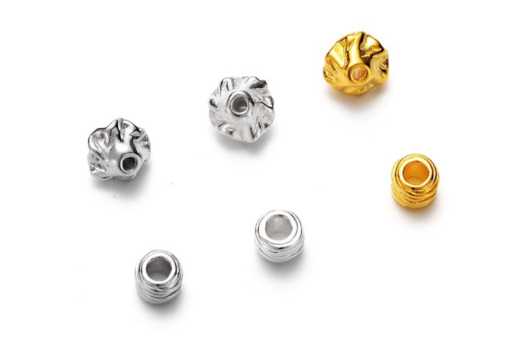 [S925] Woven Ball/ Garland Spacer Beads Handmade Bracelet Necklace Beaded Jewelry Accessories