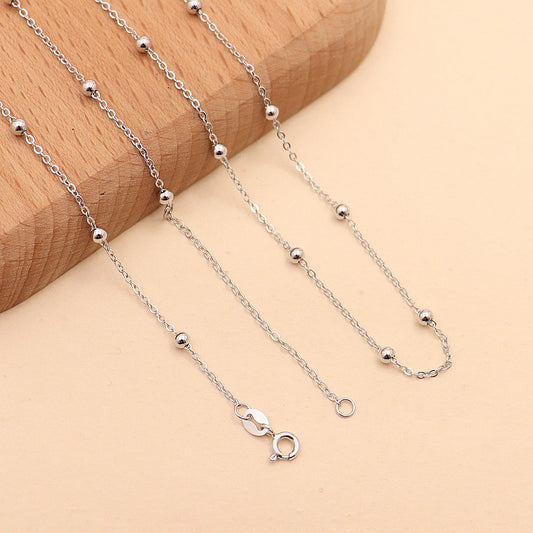 S925 Sterling Silver Spacer Bead Chain