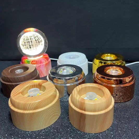 Crystal Ball Rotating Lamp Holder