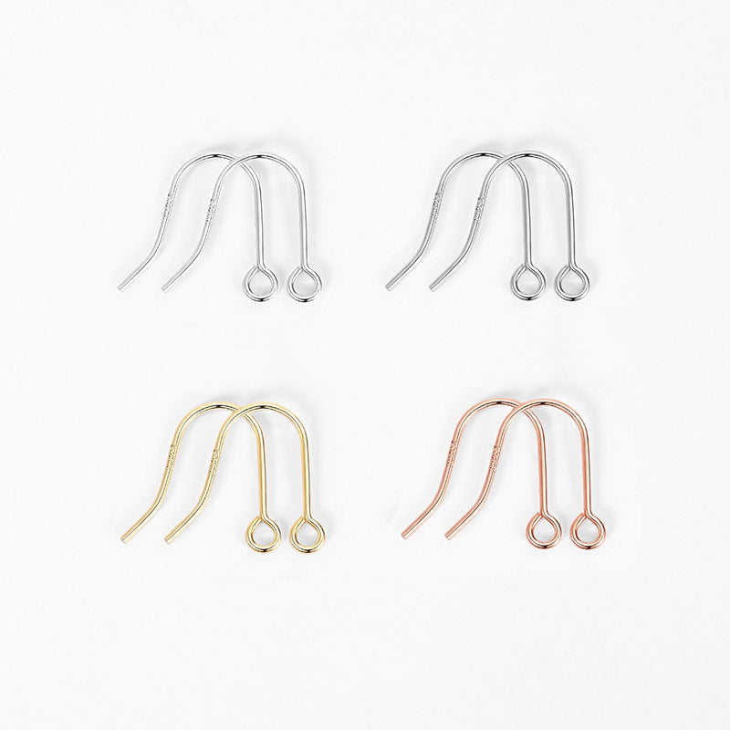 [S925] Ear Hooks for DIY Silver Earrings Jewelry Making Accessories