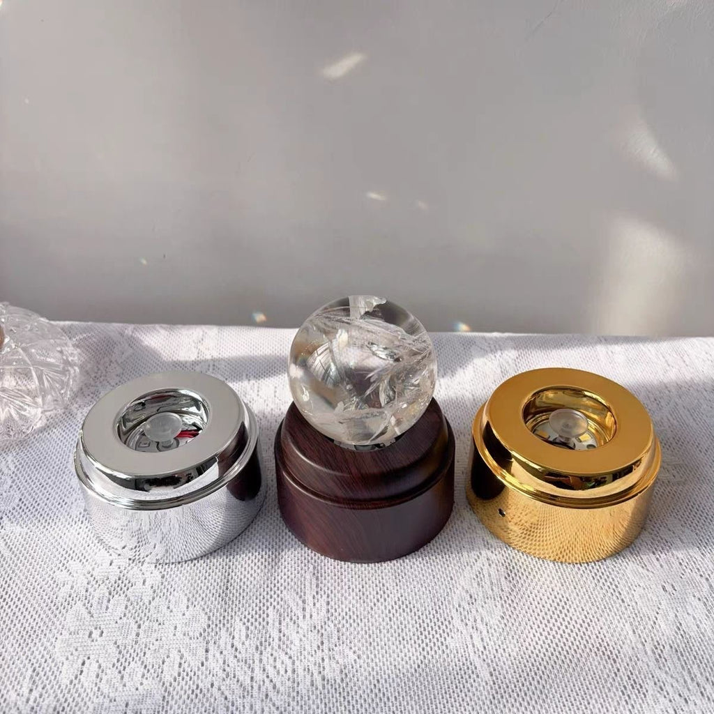 Crystal Ball Rotating Lamp Holder