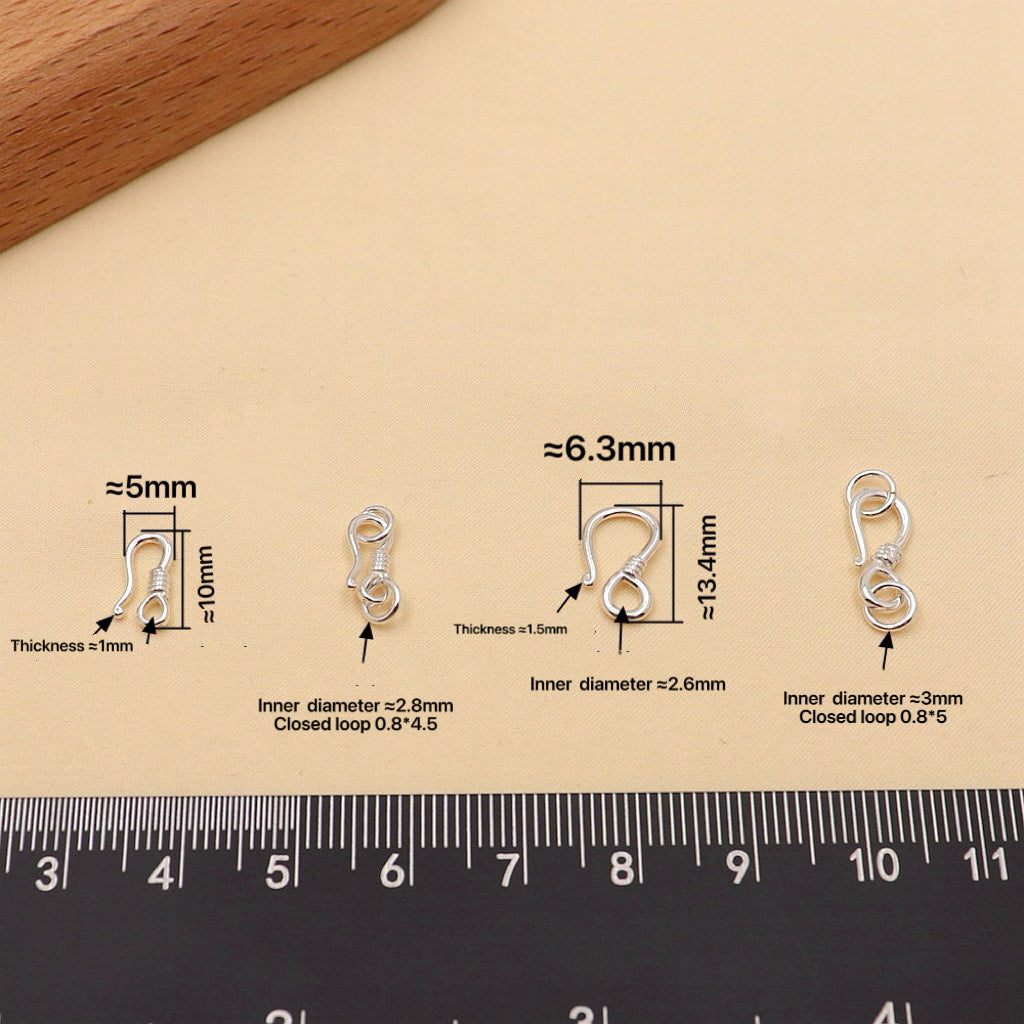 S925 Sterling Silver Figure-8 Clasp/Jewelry Clasp Accessory