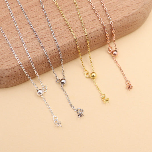 Sterling Silver Y-Shaped Cross Necklace