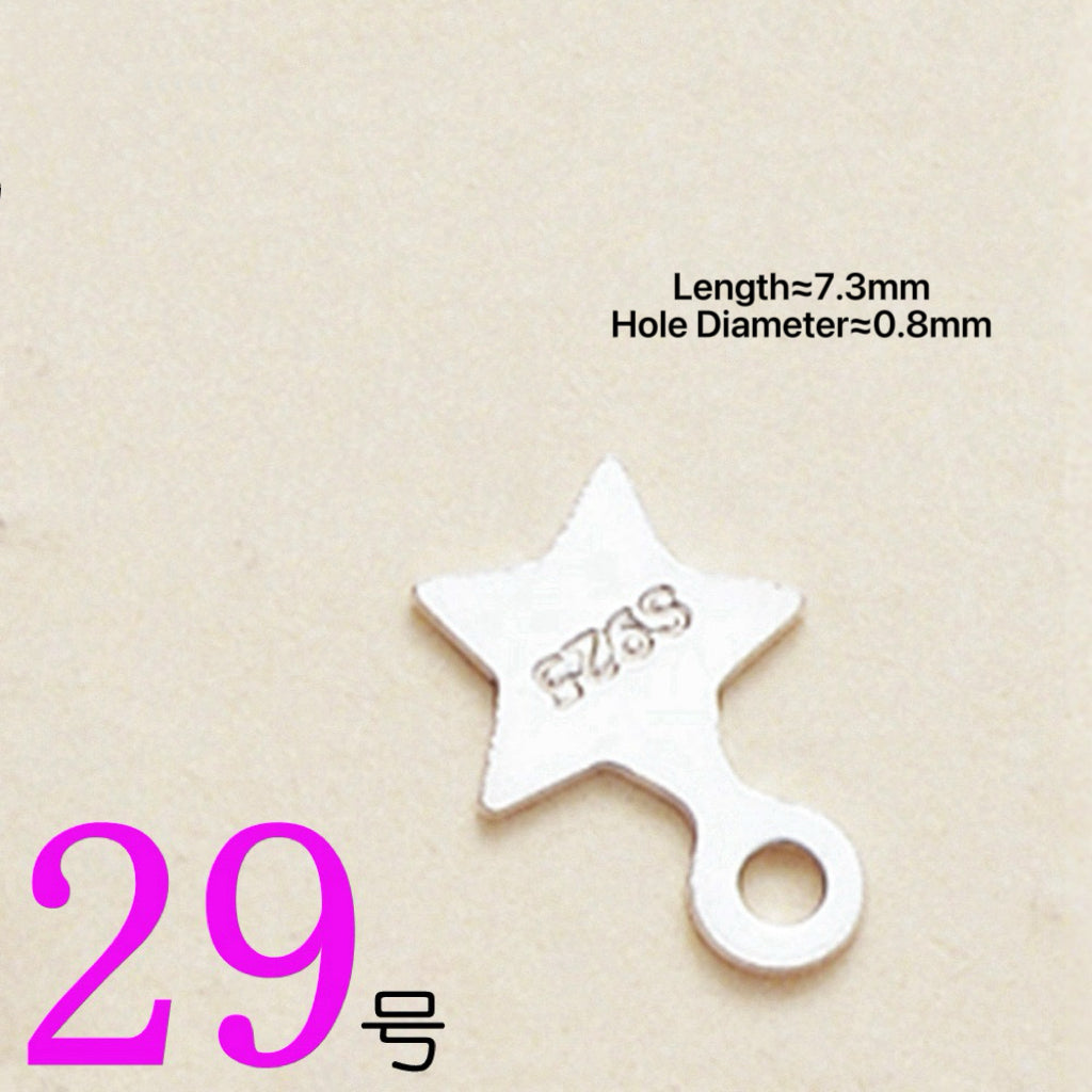 S925 Sterling Silver Star-Shaped Accessories