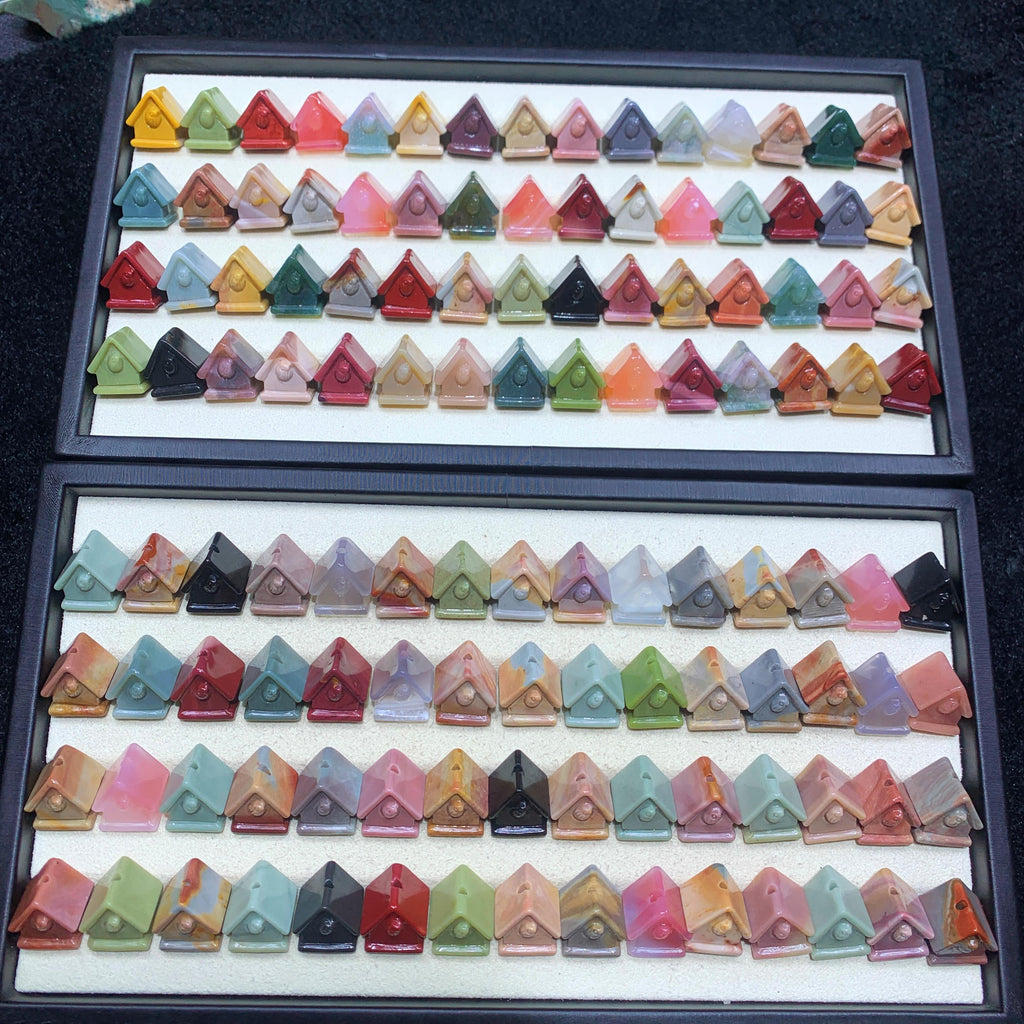【5PCS】Alashan Agate Bird House