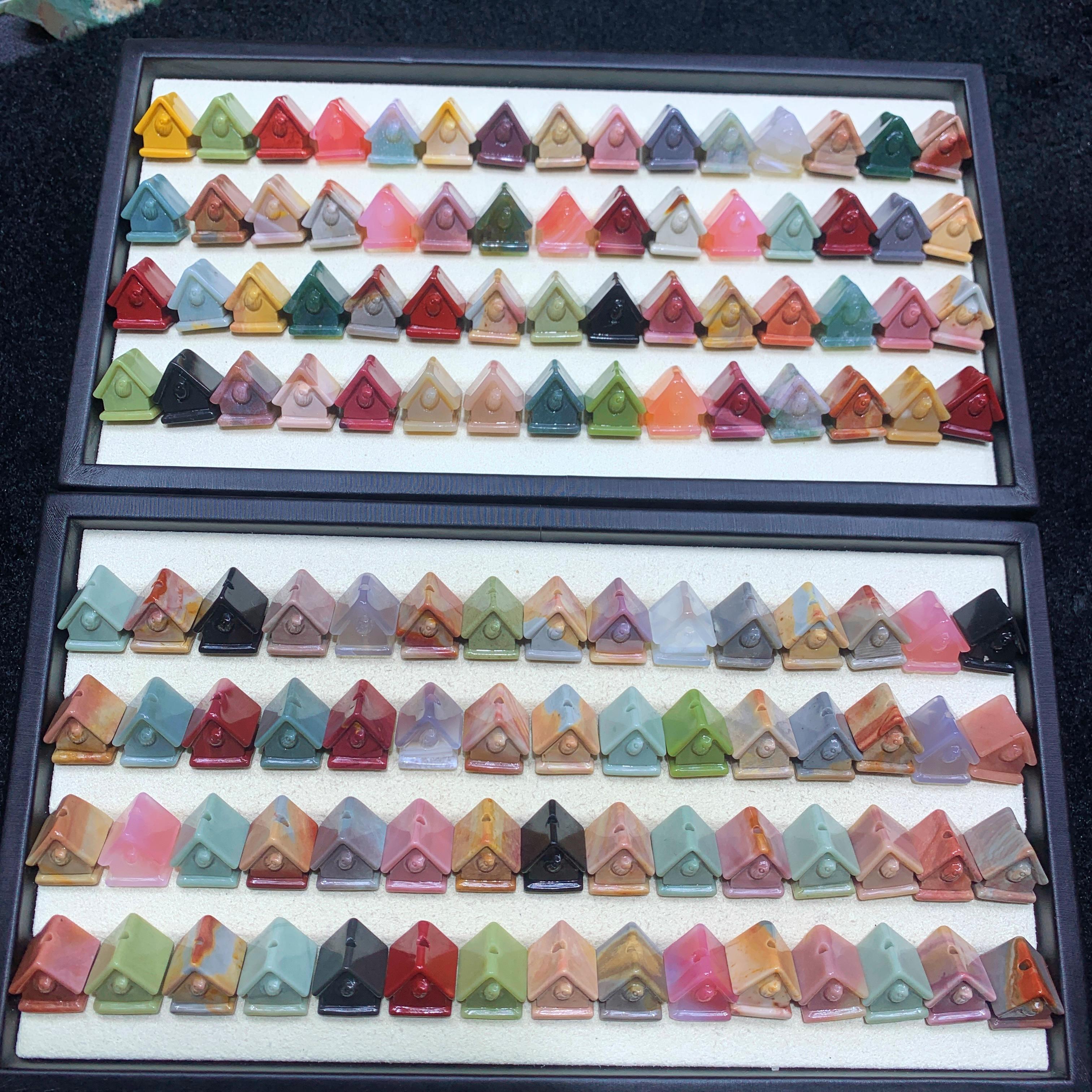 【5PCS】Alashan Agate Bird House