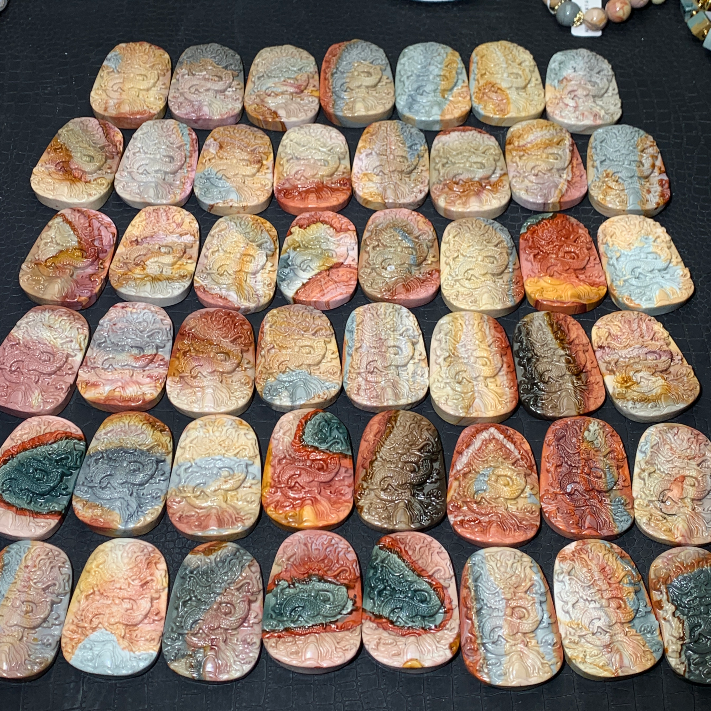 Dragon pendants【ocean jasper & polychrome】