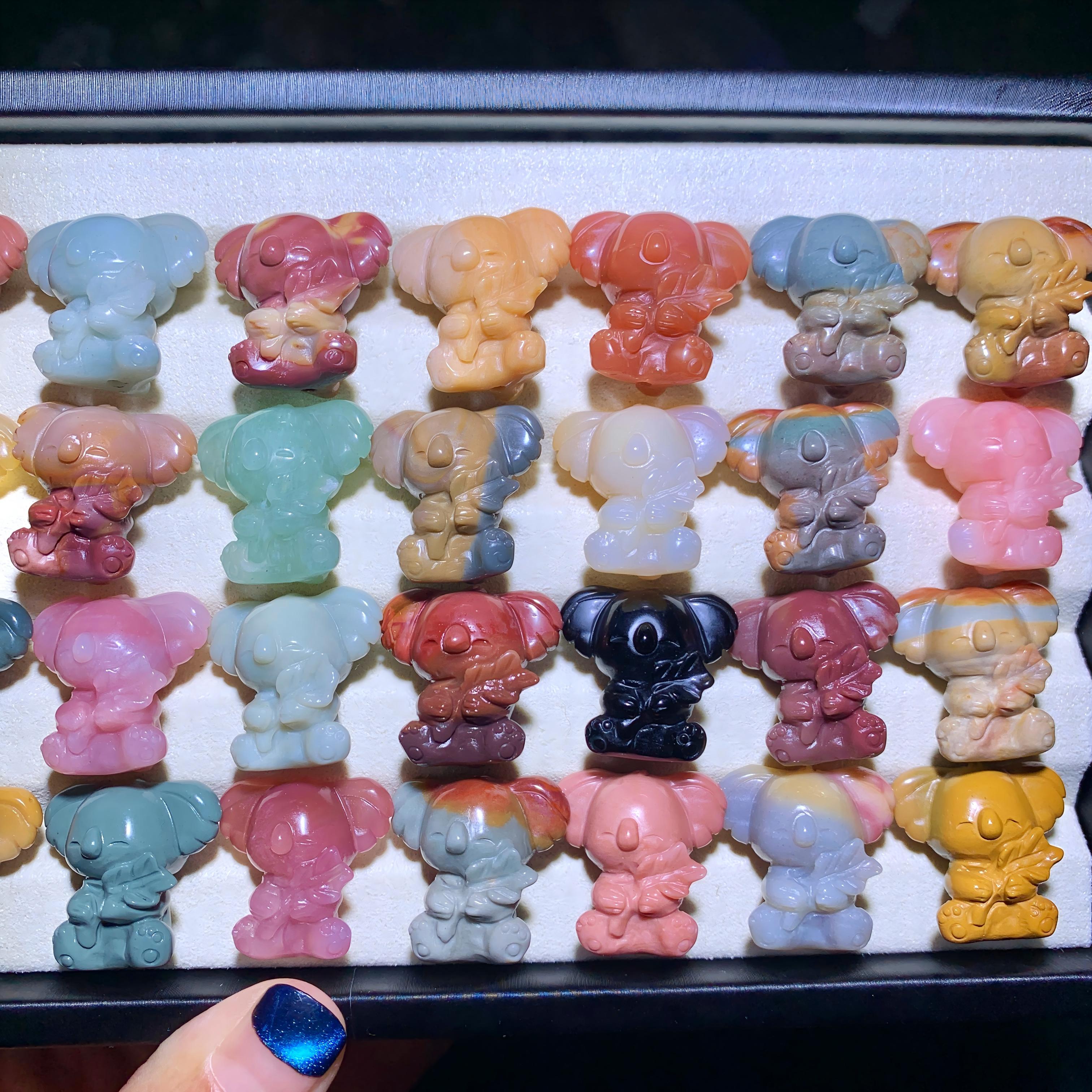 【5PCS】Alashan Agate Koala