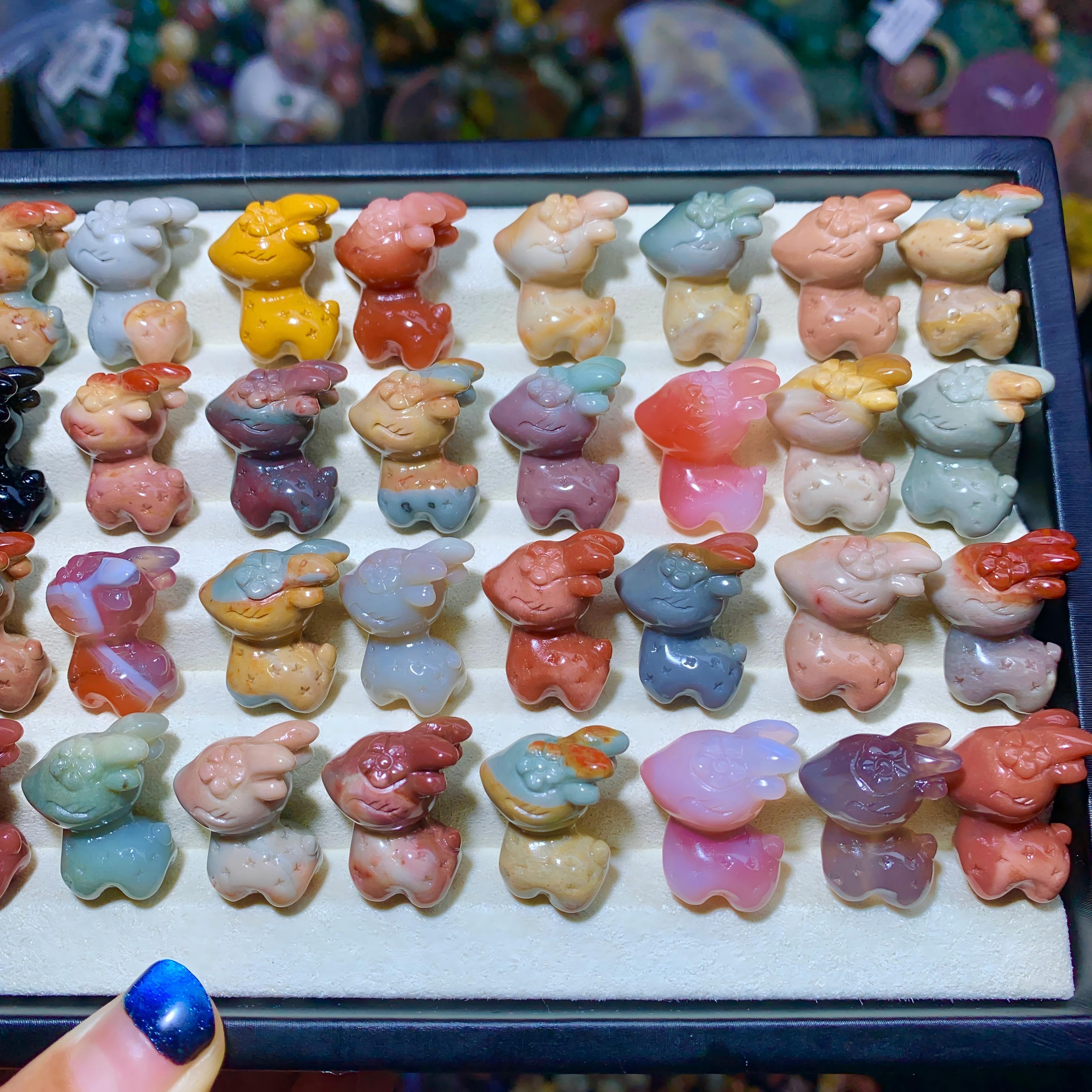 【5PCS】Alashan Agate Deer