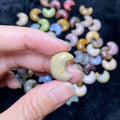 Natural Alashan Agate Carved charms  Moon